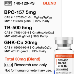 BPC-157, TB-500, GHK-Cu 30mg (Glow Blend)